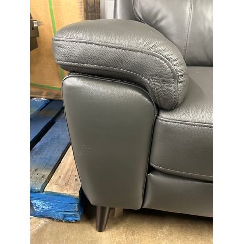 3189 - A Grace grey leather power reclining armchair, original RRP £499.99 + VAT (4223-25) *This lot is sub... 