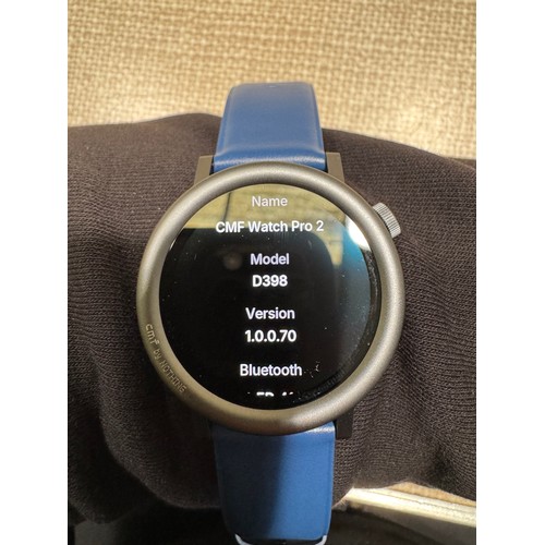 6023 - CMF by Nothing watch Pro 2 Bluetooth smartwatch with blue strap, model no: D898 *This lot is subject... 