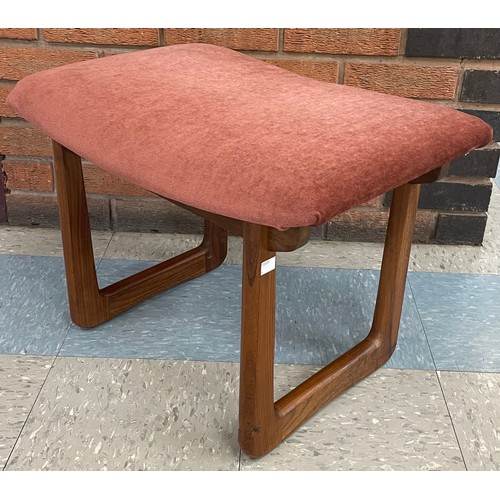 57 - A Uniflex teak stool