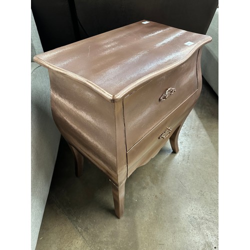 3186 - A bronze French style two drawer chest