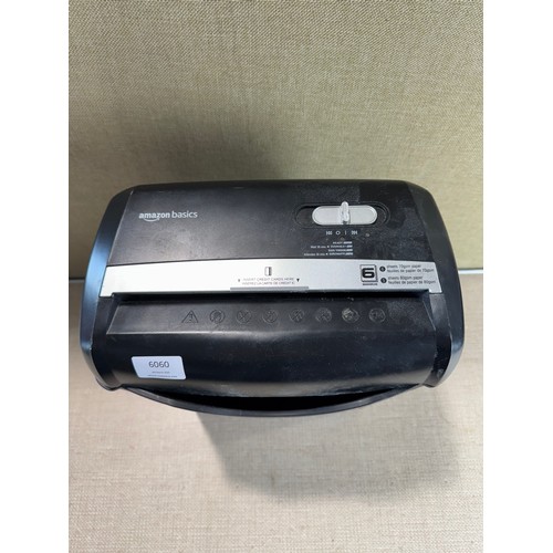 6060 - Amazon basics 70gsm shredder *This lot is subject to VAT