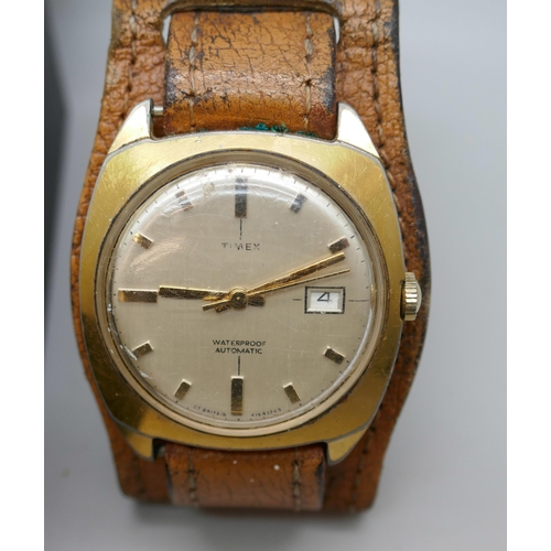 7161 - A Rotary wristwatch, box a/f, and a vintage Timex automatic wristwatch