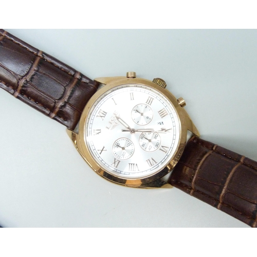 7193 - Five gentleman's large Lige wristwatches