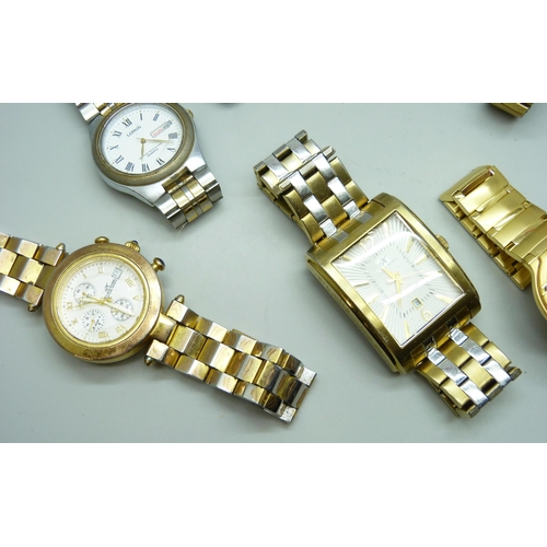 7196 - A collection of wristwatches including Lorus, Avia, Timex and Rotary