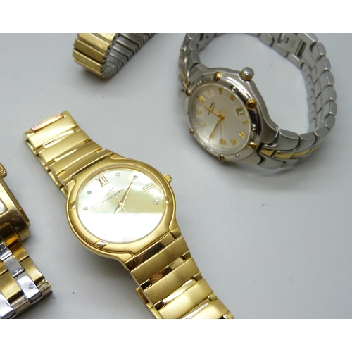 7196 - A collection of wristwatches including Lorus, Avia, Timex and Rotary