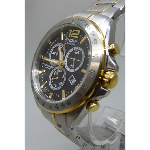 7197 - A Citizen Eco-Drive chronograph wristwatch, 43mm including crown