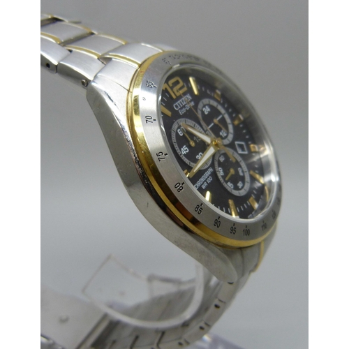 7197 - A Citizen Eco-Drive chronograph wristwatch, 43mm including crown