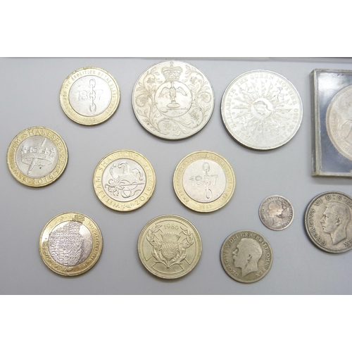 7200 - Collectable £2 coins and crowns, etc.