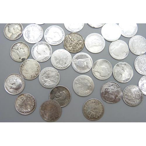 7208 - A collection of 3d coins, 56g total weight