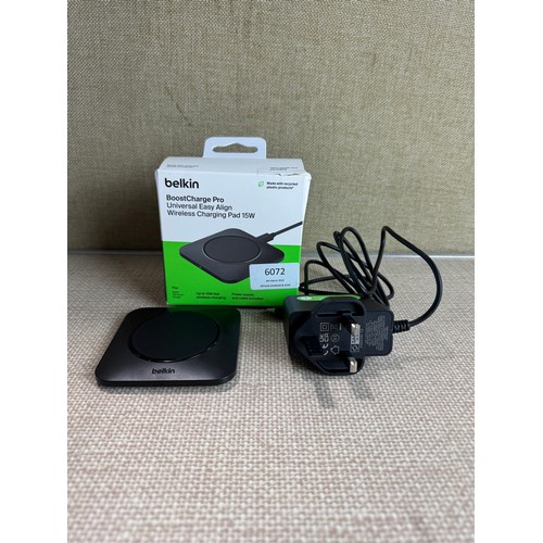 6072 - Belkin BoostCharge Pro 15W wireless charging pad *This lot is subject to VAT