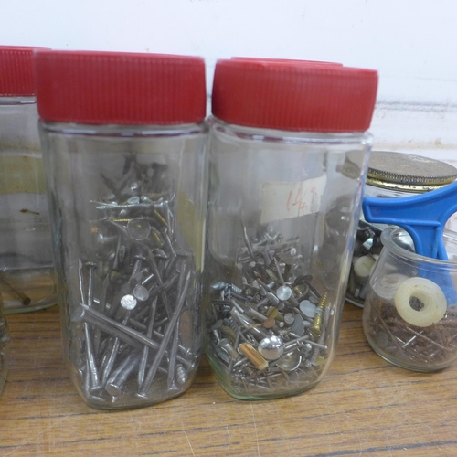 5058 - A quantity of assorted nails and screws