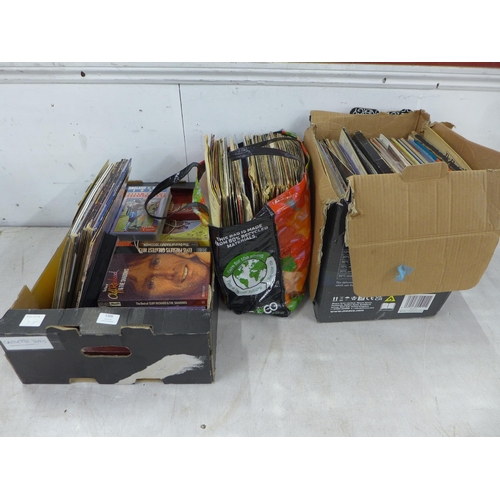 5306 - A large quantity of records and a small quantity of VHS tapes/cassette tapes