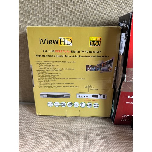 6107 - Sony DVD player and an iViewHD tv receiver & recorder - both with remotes *This lot is subject to VA... 