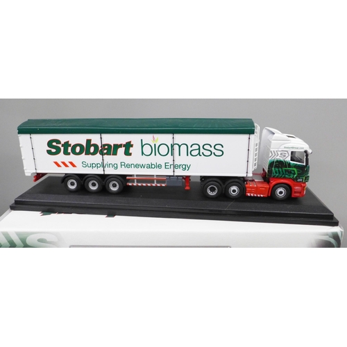 2024 - Five Eddie Stobart Atlas Editions die-cast model vehicles, boxed