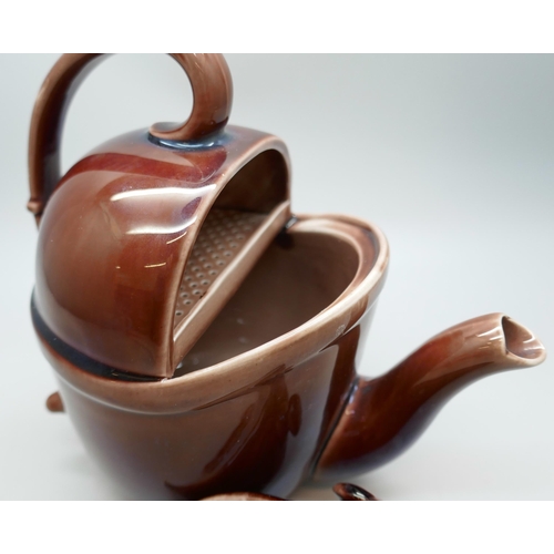 2025 - A novelty teapot ‘Syp’, Simple Yet Perfect teapot, circa 1900, trademark Chiswick, London