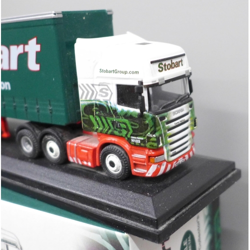 2027 - Five Eddie Stobart Atlas Editions die-cast model vehicles, boxed