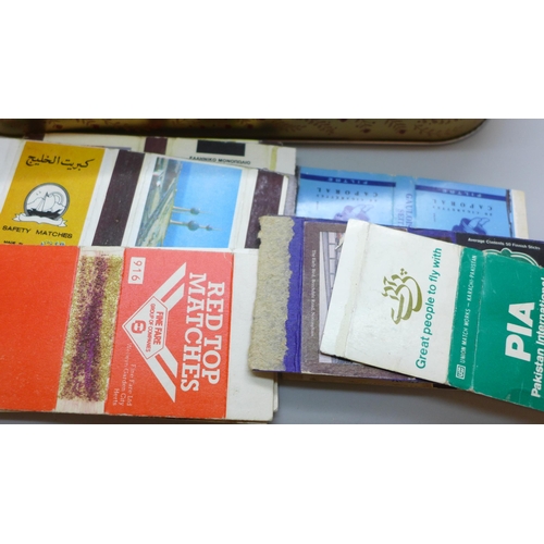 2028 - A collection of matchboxes to include Radisson, Sina hotels, The Riverside Inn, large collection fro... 