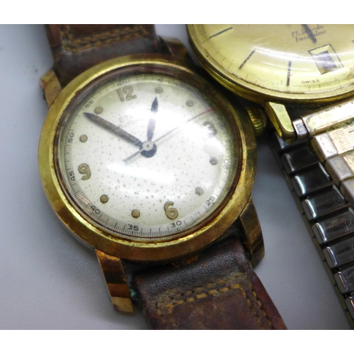 2029 - A collection of wristwatches including a vintage Enterna automatic