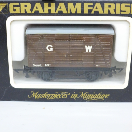 2052 - Eight Graham Farish model railway wagons, boxed, 00 gauge