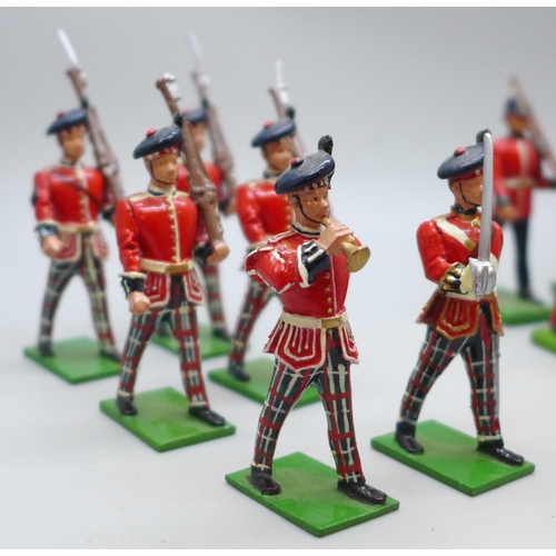 2065 - Two W Britain sets, The King's Own Scottish Borderers and Worcestershire Regiment