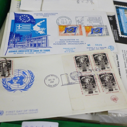 2095 - A large collection of United Nations First Day Covers with multiple examples of each, all collected ... 