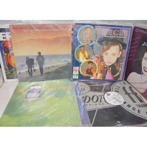 2148 - A collection of 30 rock and pop LP records