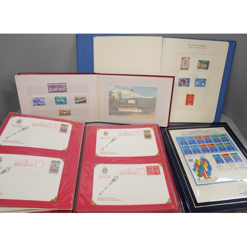 2149 - A collection of First Day Covers and presentation booklets of various countries, including Canada, T... 