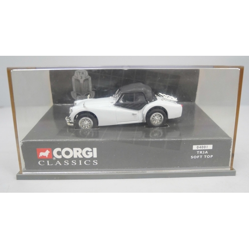 2150 - A collection of Corgi and Matchbox model vehicles including a Routemasters In Exile set, Atlas Jet A... 