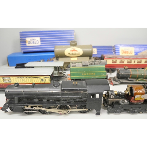 2159 - A collection of Hornby model rail, all 00 gauge, including locomotives, wagons, carriages and track,... 