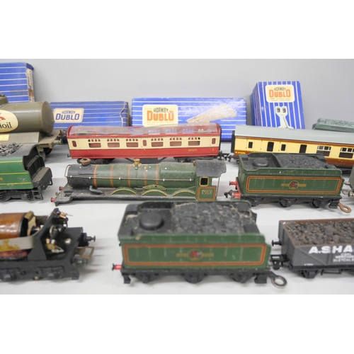 2159 - A collection of Hornby model rail, all 00 gauge, including locomotives, wagons, carriages and track,... 