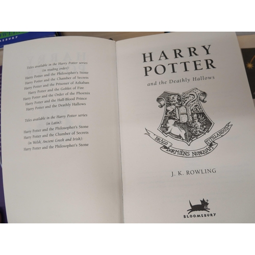 2164 - Seven Harry Potter books including three First Editions, Harry Potter and The Order of the Phoenix, ... 