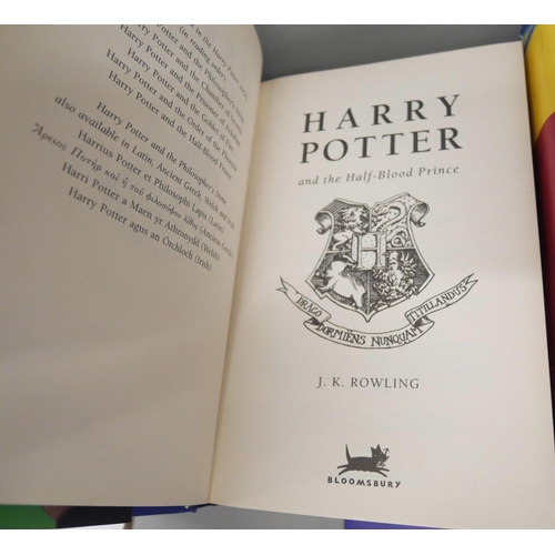 2164 - Seven Harry Potter books including three First Editions, Harry Potter and The Order of the Phoenix, ... 