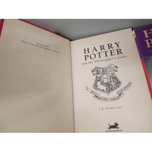 2164 - Seven Harry Potter books including three First Editions, Harry Potter and The Order of the Phoenix, ... 