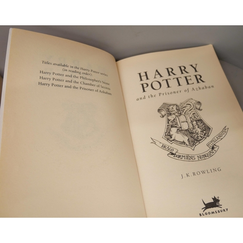 2164 - Seven Harry Potter books including three First Editions, Harry Potter and The Order of the Phoenix, ... 