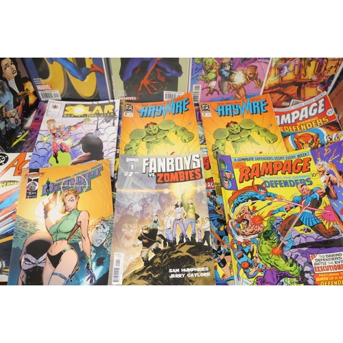 2172 - Forty-Five DC Marvel and other graphic novels/comics. To include The Corps, The Nevermen, Primal For... 