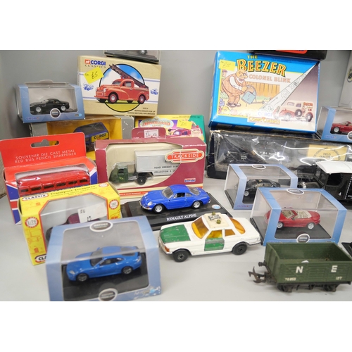 2173 - A collection of die-cast model vehicles including Corgi and Corgi Classics,  Atlas Editions and Oxfo... 