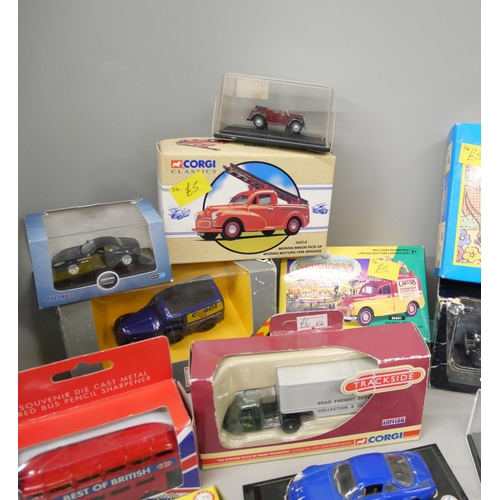 2173 - A collection of die-cast model vehicles including Corgi and Corgi Classics,  Atlas Editions and Oxfo... 