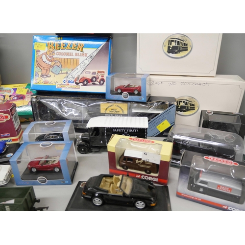 2173 - A collection of die-cast model vehicles including Corgi and Corgi Classics,  Atlas Editions and Oxfo... 