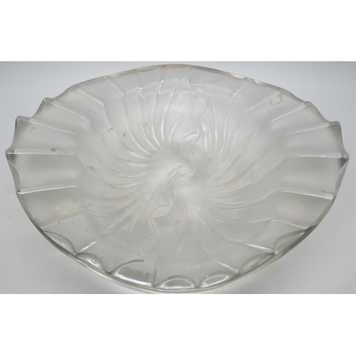 2186 - A Lalique crystal bowl, Nancy Cendrier pattern, 1950s