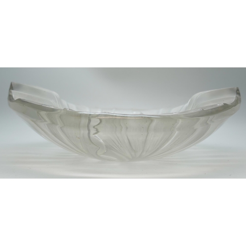 2186 - A Lalique crystal bowl, Nancy Cendrier pattern, 1950s