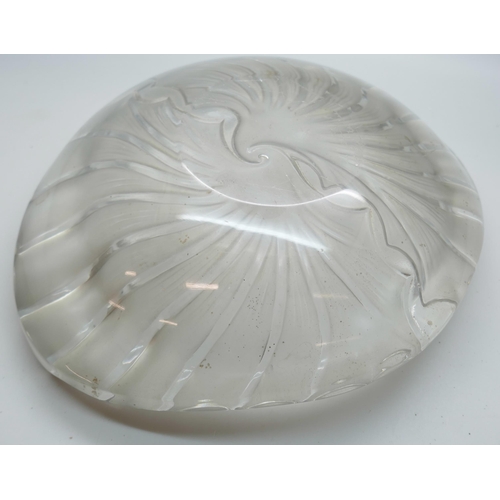 2186 - A Lalique crystal bowl, Nancy Cendrier pattern, 1950s