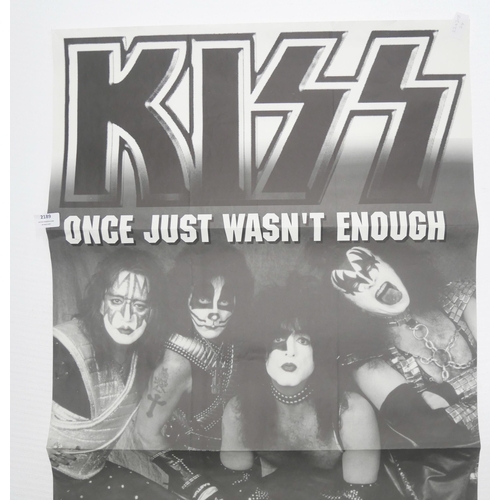 2189 - A Kiss concert poster, Belgium Once Just Wasn't Enough