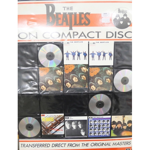 2203 - Beatles record shop displays for new compact discs