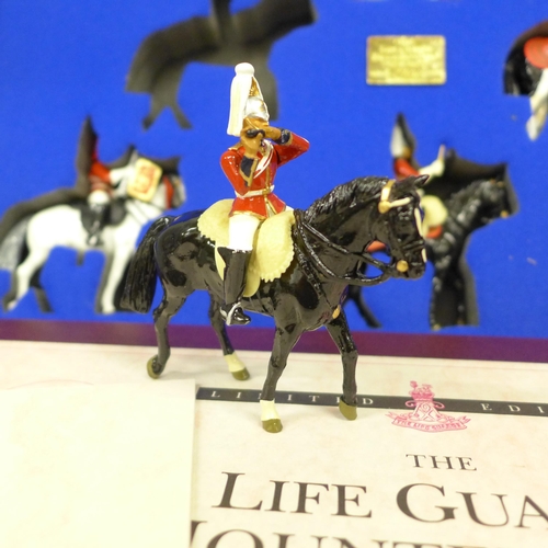 2223 - A William Britain The Life Guards Mounted Band, Set 1, limited edition collectors model, boxed, no.1... 