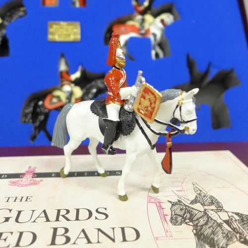 2223 - A William Britain The Life Guards Mounted Band, Set 1, limited edition collectors model, boxed, no.1... 