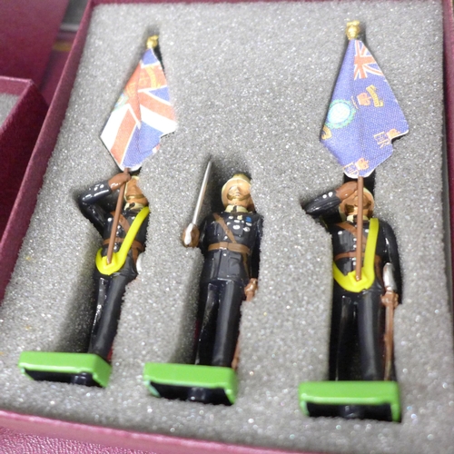 2228 - A William Britain The Band of the Royal Marines set, boxed with certificate