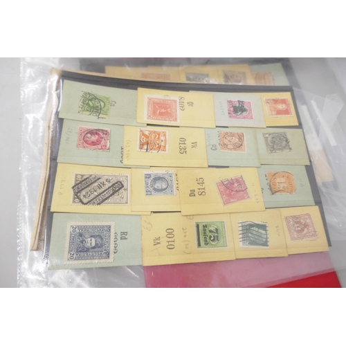 2253 - A collection of stamps including Penny Reds, stamp booklets, Jersey, Isle of Man and early foreign s... 