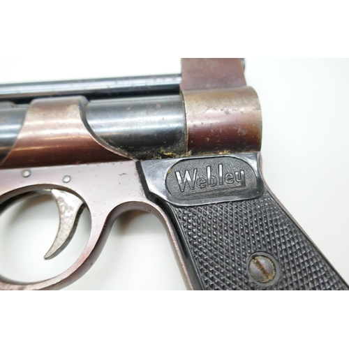 2268 - The Webley Junior .177 target shooting pistol  *This lot is not available for packing and posting