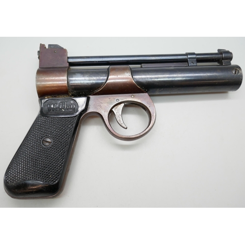 2268 - The Webley Junior .177 target shooting pistol  *This lot is not available for packing and posting