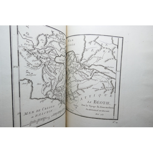 2274 - One volume, Recueil de Cartes Geographiques de L'Ancienne Grece, 1791, 27 engraved plates